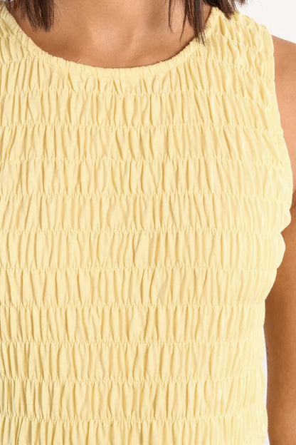 Smocked Top Midi Dress
