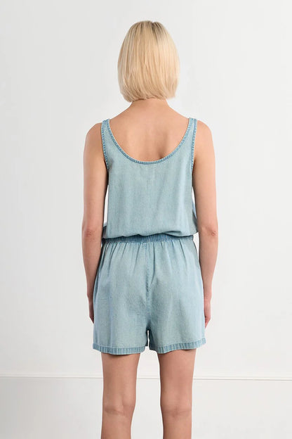 Chambray Romper