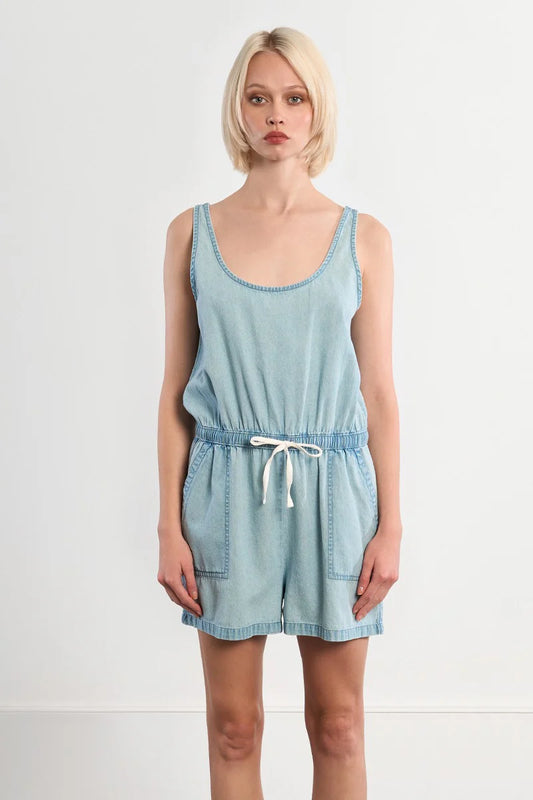 Chambray Romper
