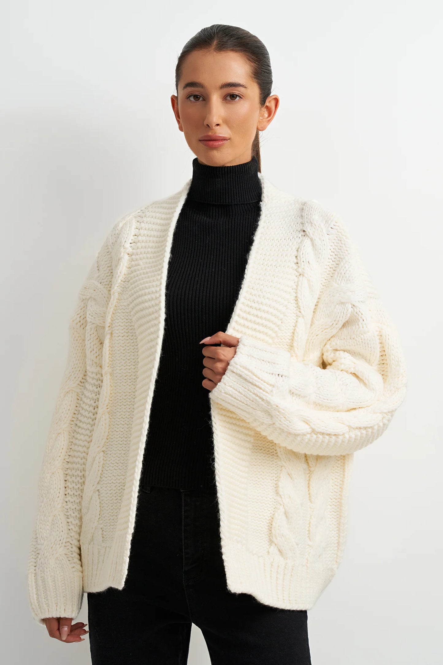 Morgan Cable Knit Cardigan