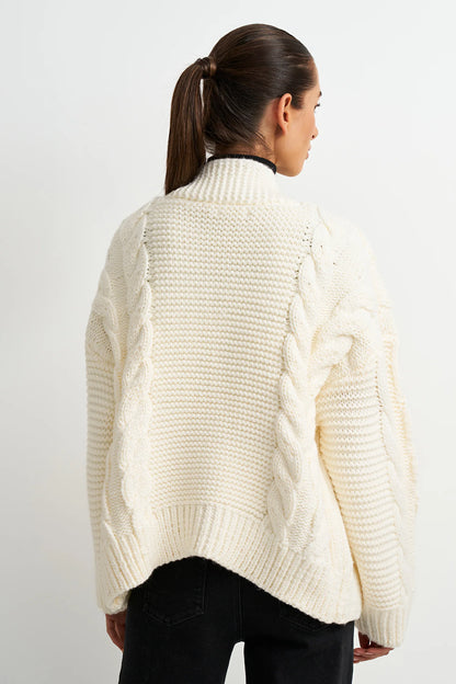 Morgan Cable Knit Cardigan