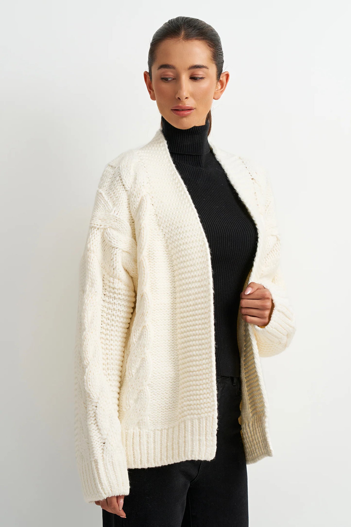 Morgan Cable Knit Cardigan