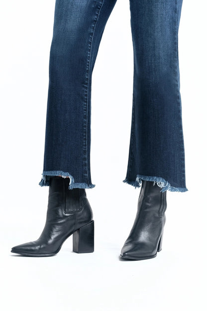 Demi Boot Jean with Fray Hem