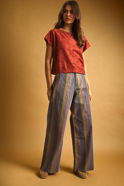 Multi-Color Striped Pants