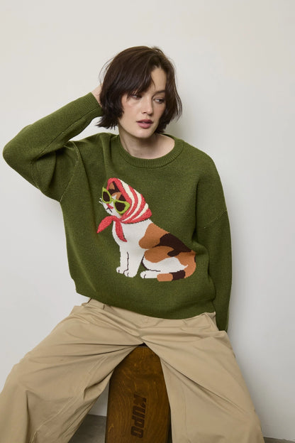 Café Cat Sweater