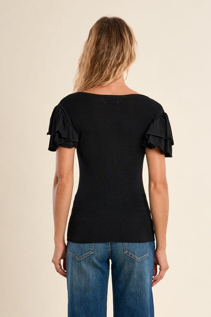 Flutter Sleeve Top