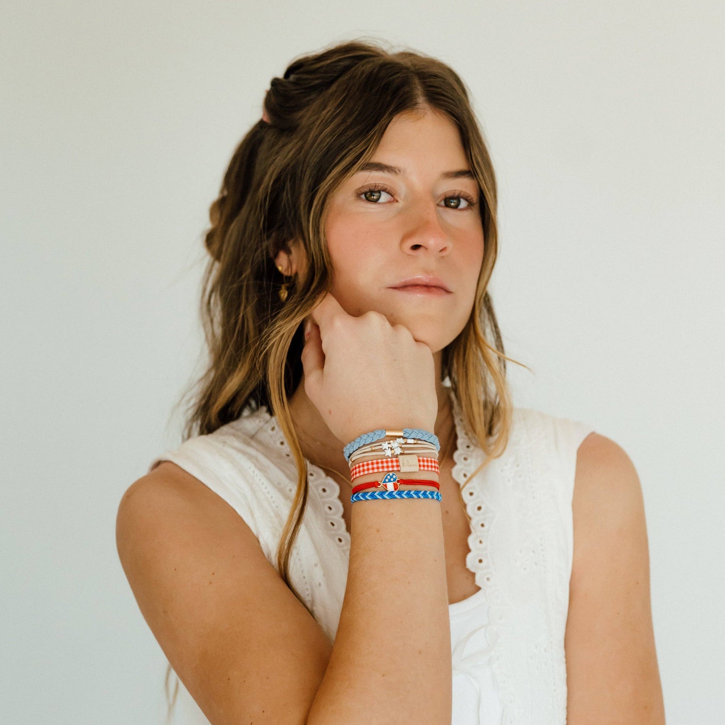 Free Patriotic Hair Tie Bracelets