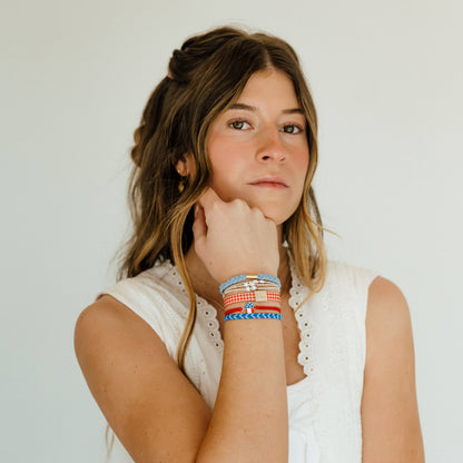 Free Patriotic Hair Tie Bracelets