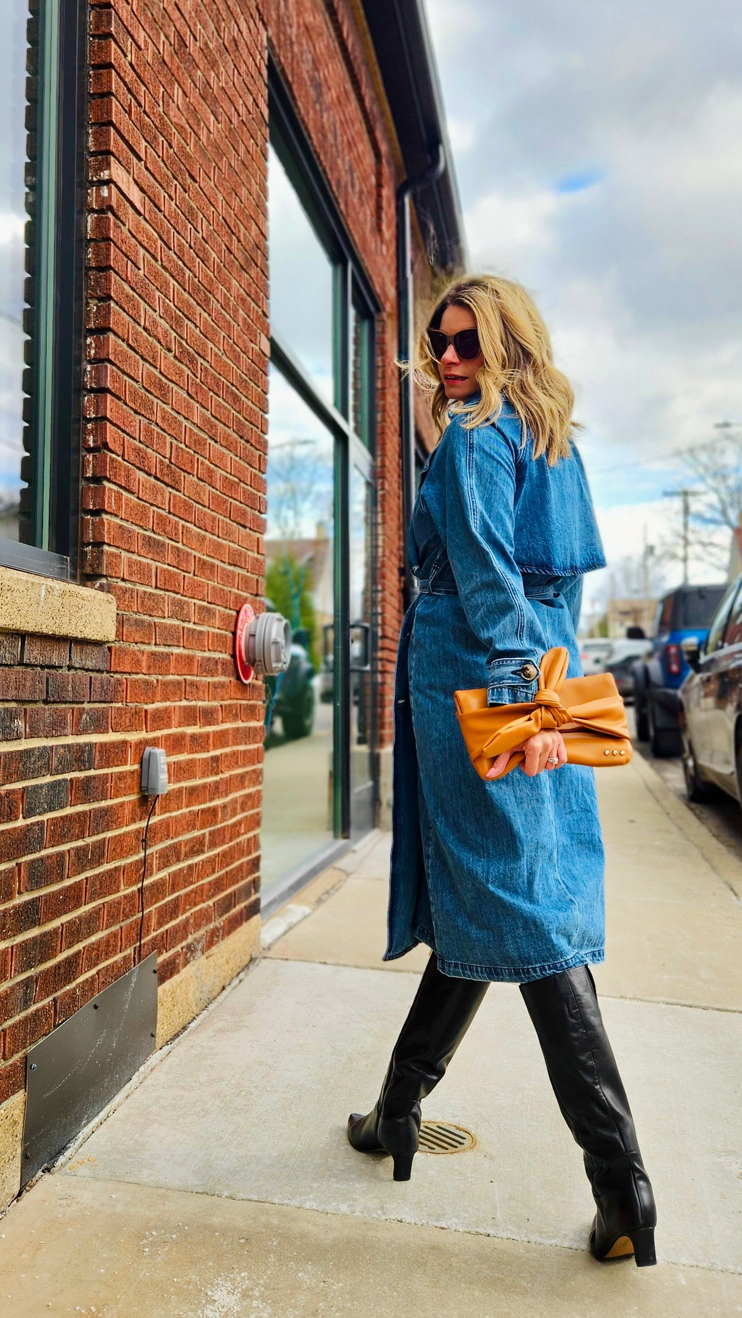 Carmelina Denim Trench Coat