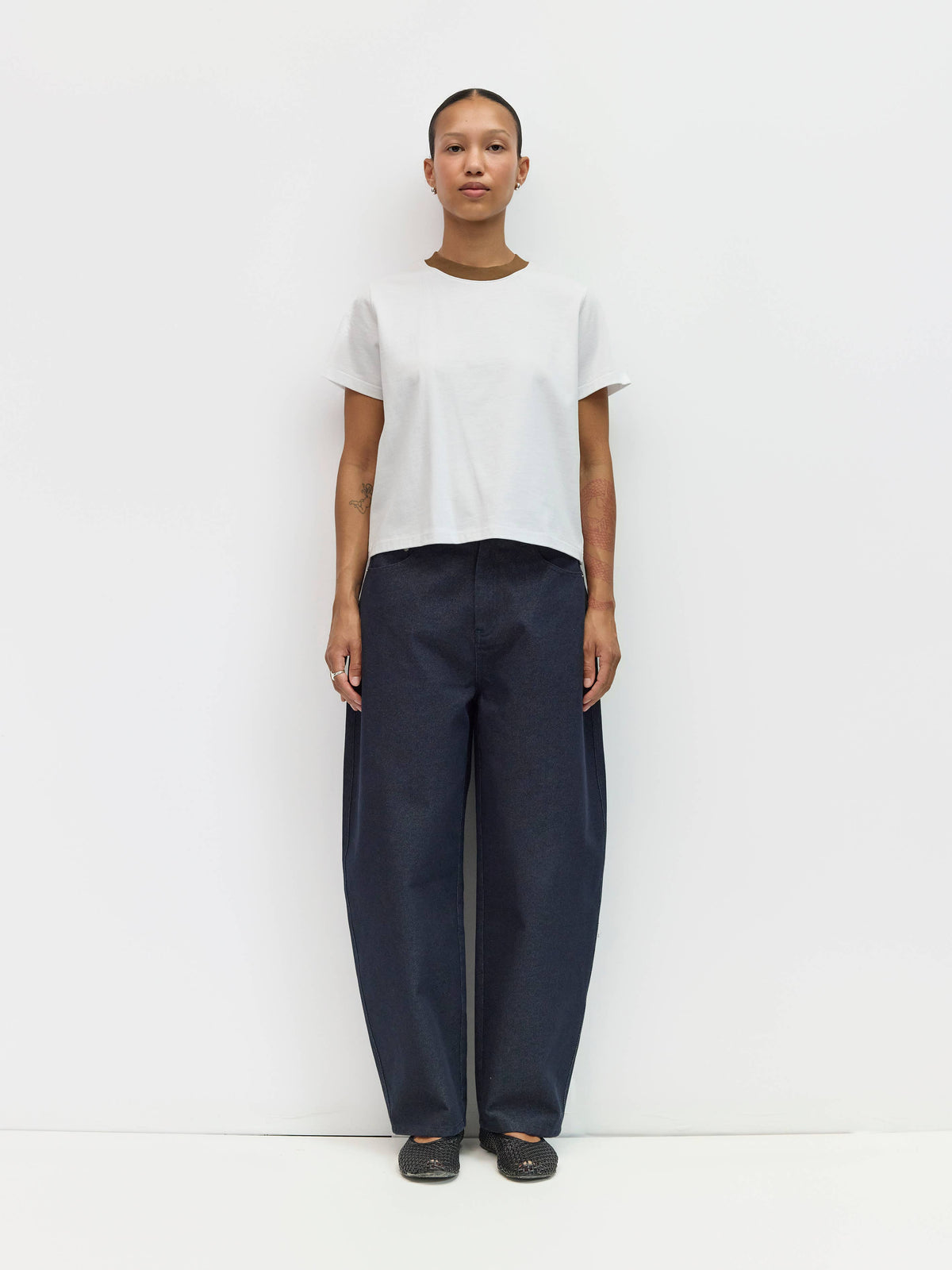 The Chloe Top | Contrast Neckband Tee