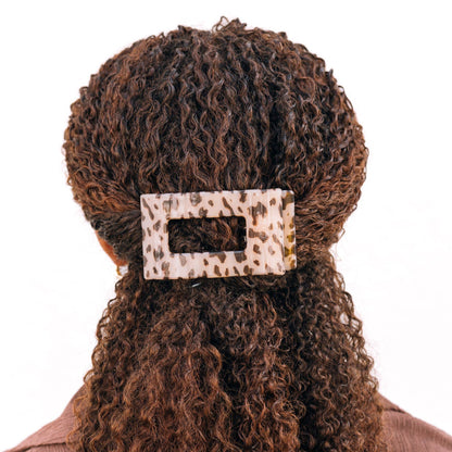 Flat Rectangle Hair Clip - Large