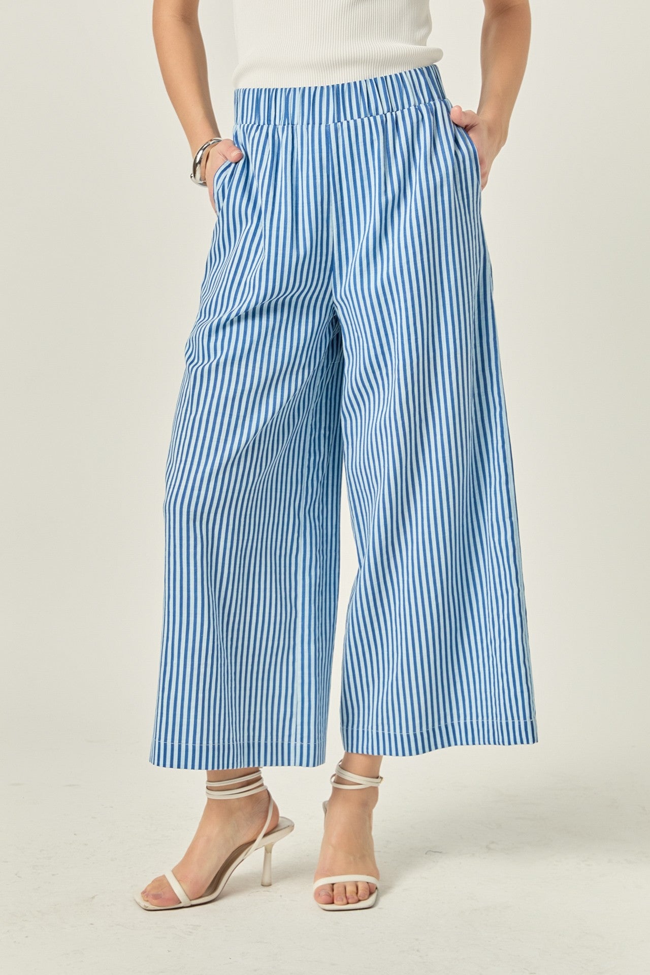 Stripe Wide Leg Pants