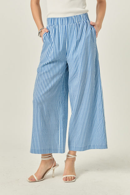 Stripe Wide Leg Pants
