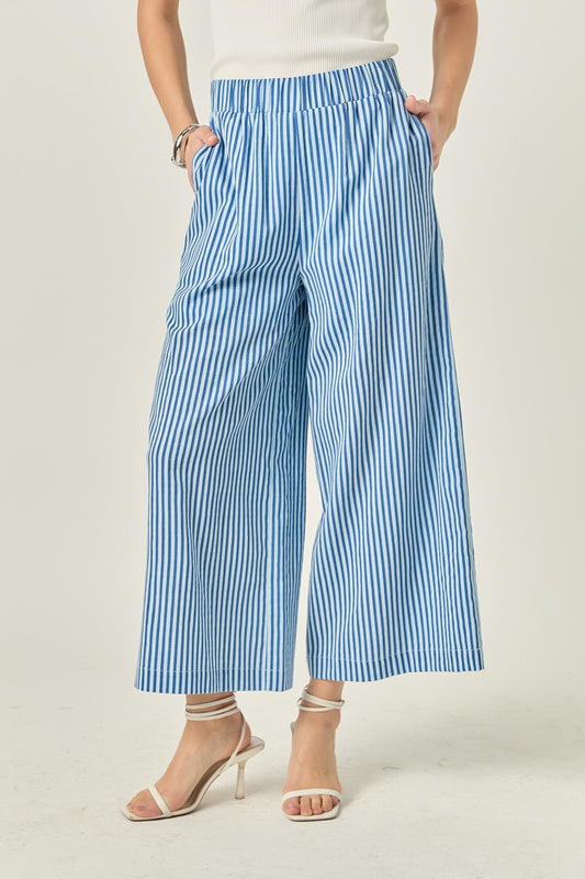 Stripe Wide Leg Pants
