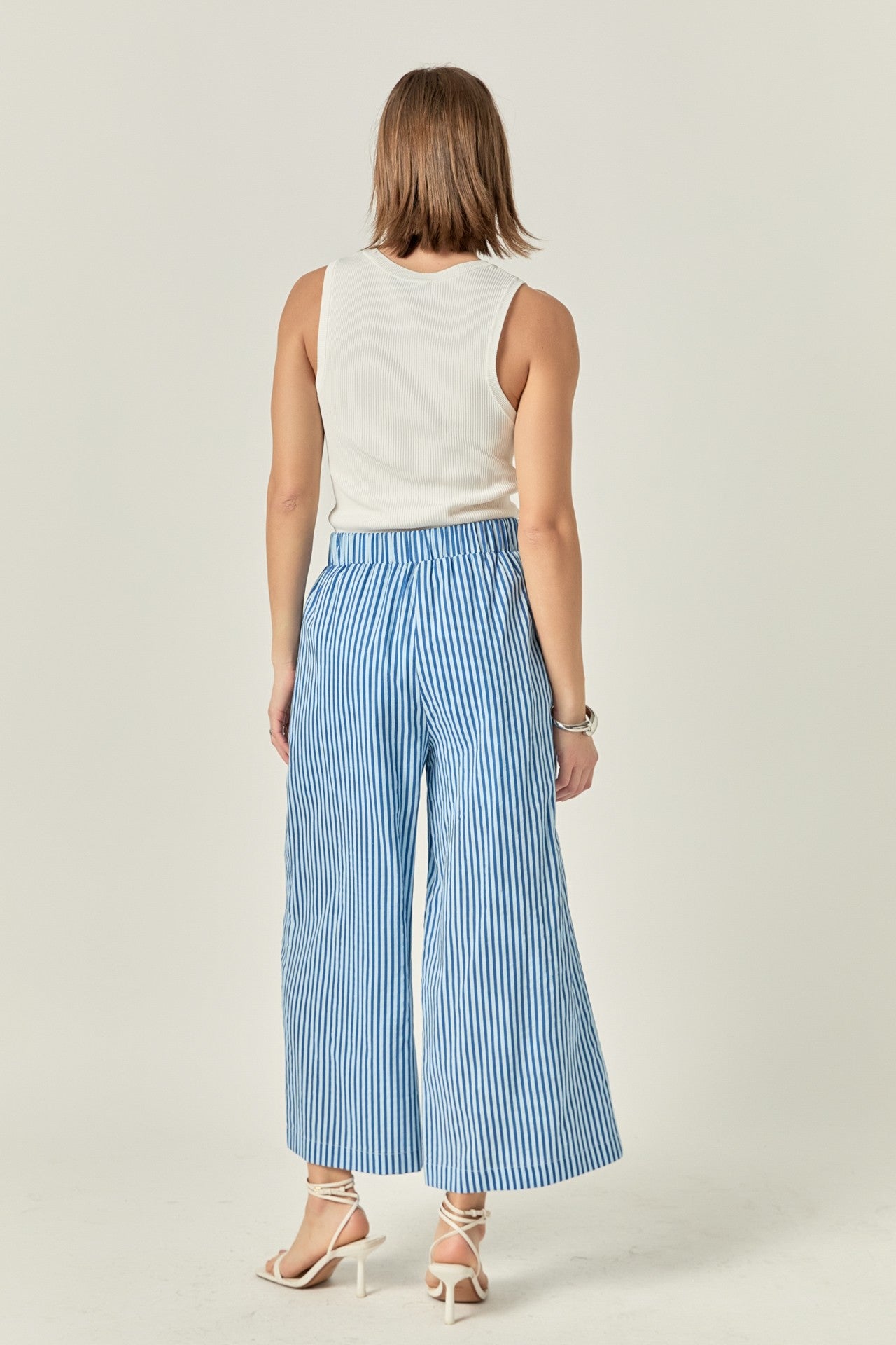 Stripe Wide Leg Pants