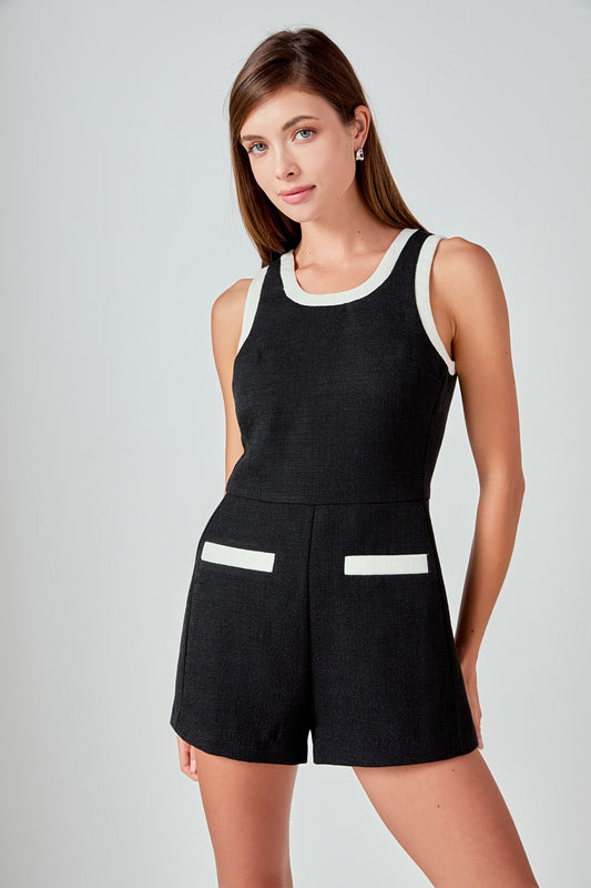 Contrast Romper