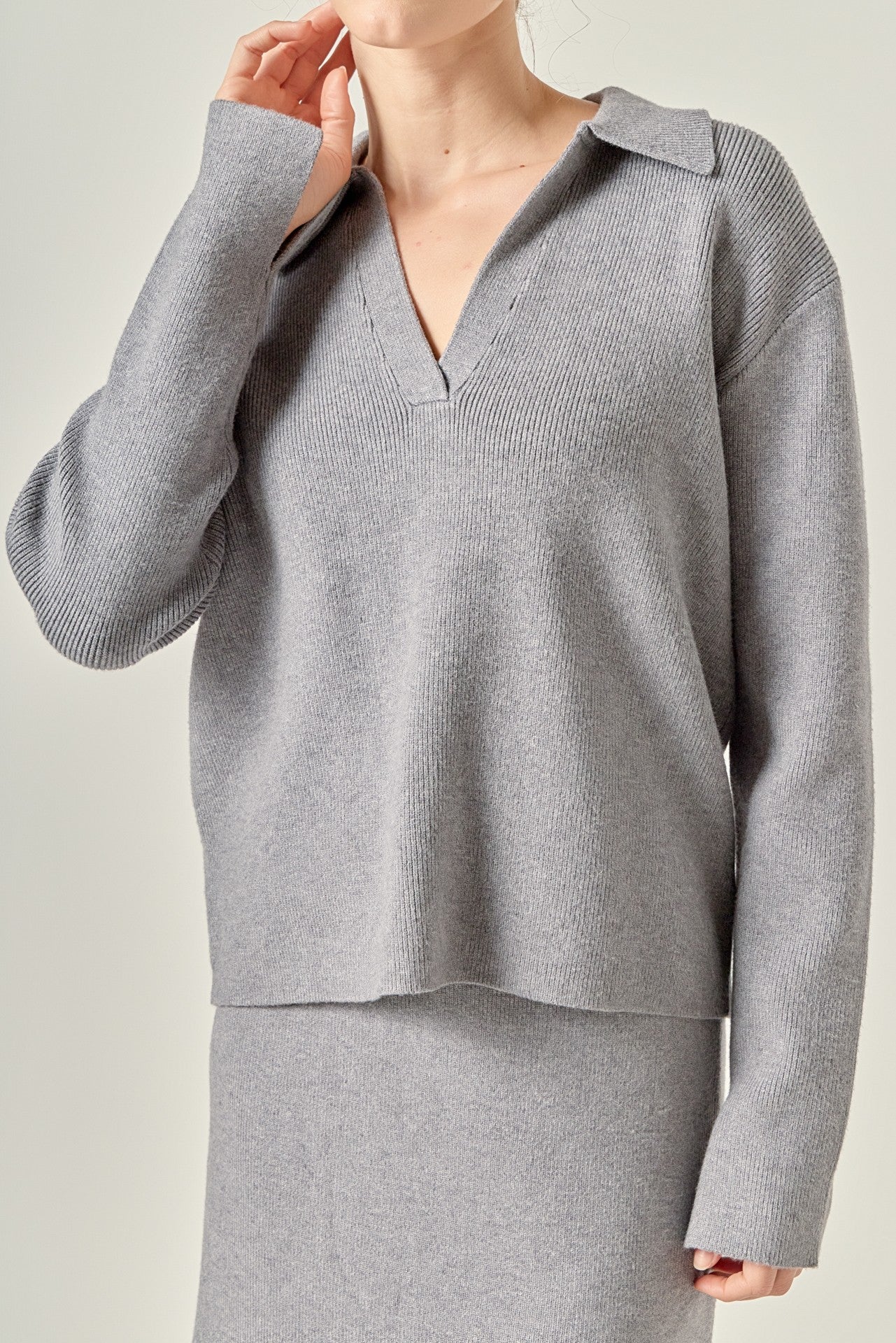 Oversized Collar Sweater