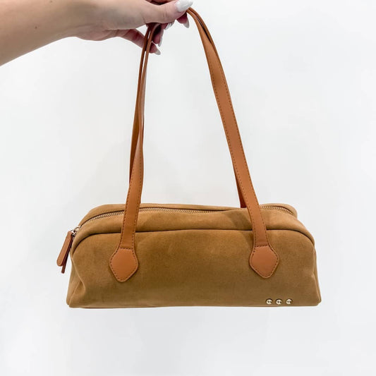 Sally Suede Shoulder Bag