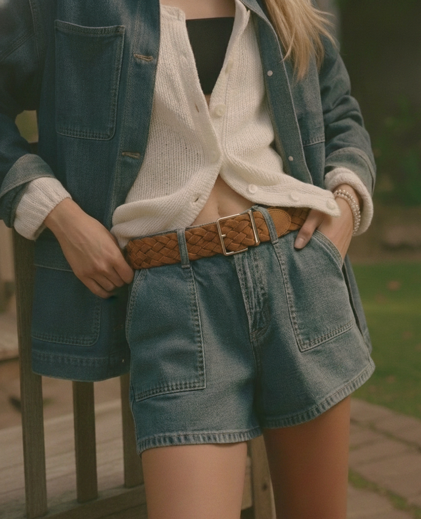 Suede Braided Belt