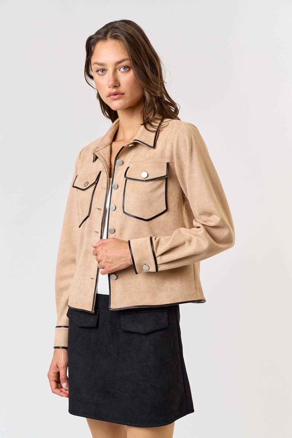 Suede Shirt Jacket