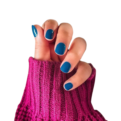 Midnight Blue | Dark Winter Blue Pearl Finish Nail Wraps
