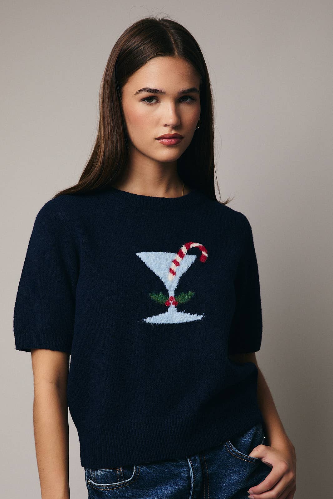 Cocktail Graphic Sweater