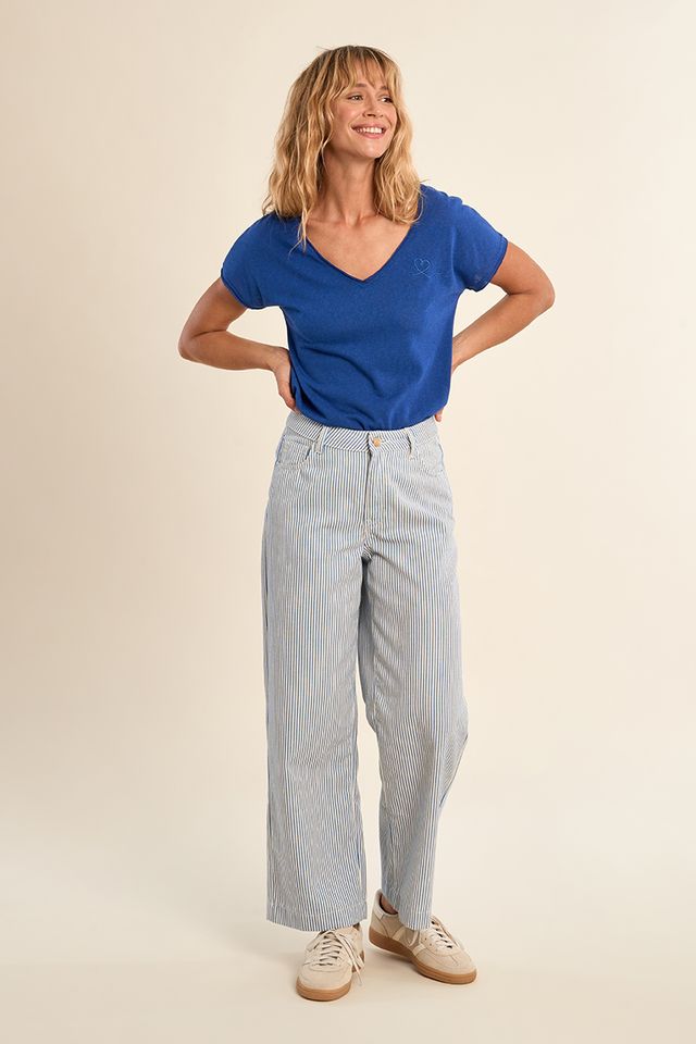 Pinstripe Woven Pants