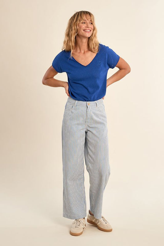 Pinstripe Woven Pants