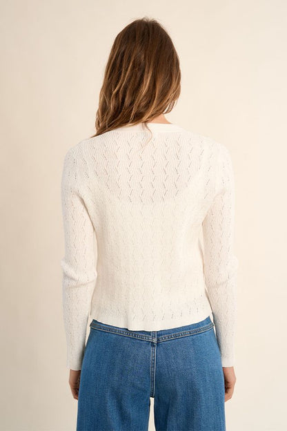 Pointelle Cardigan