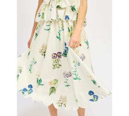 Ashley Belted Midi Skirt