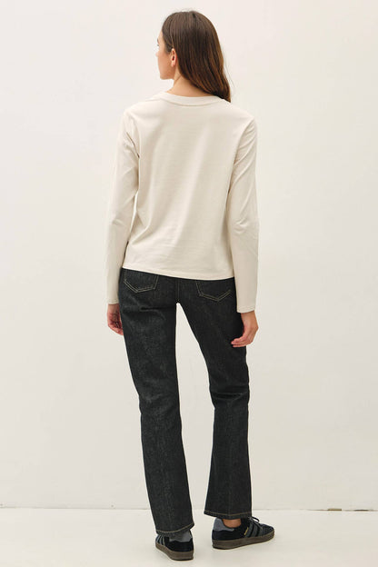 Garment Washed Long Sleeve Tee