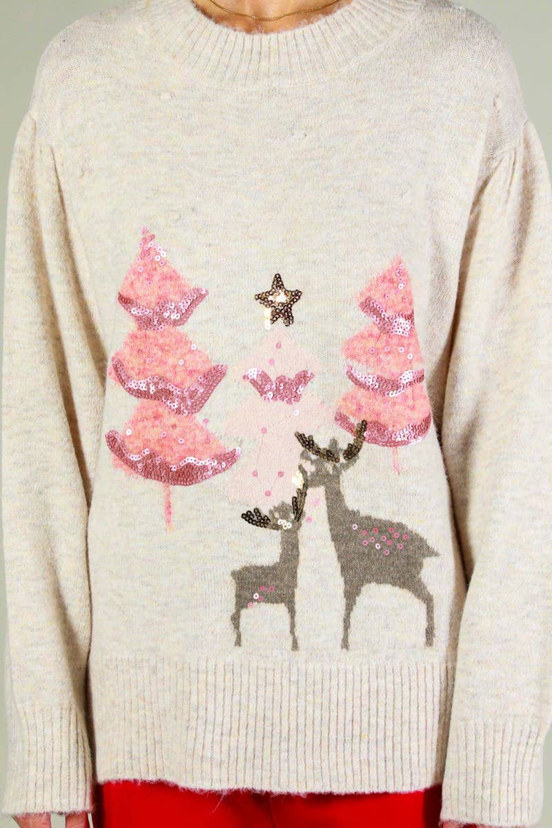 Reindeer Holiday Sweater