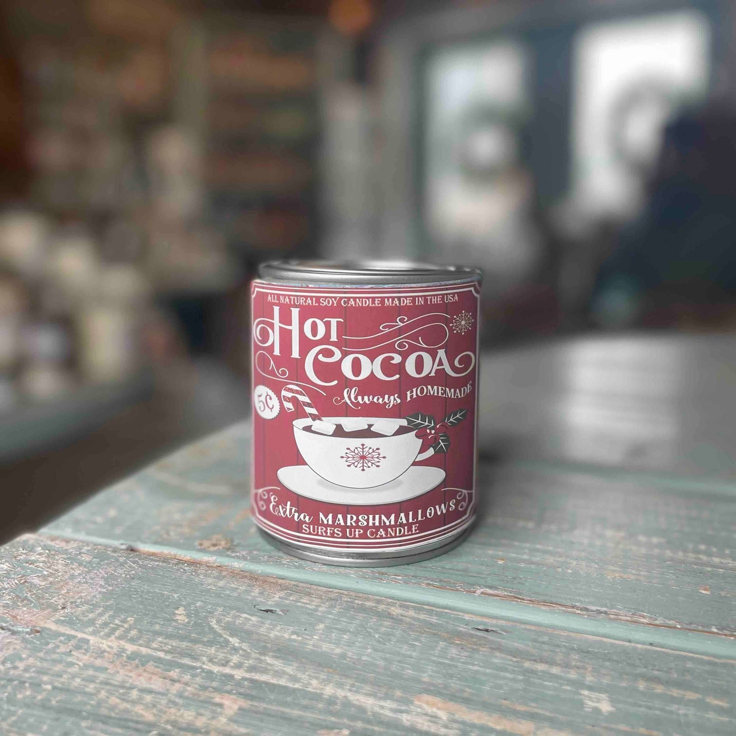 Hot Cocoa Paint Can Candle