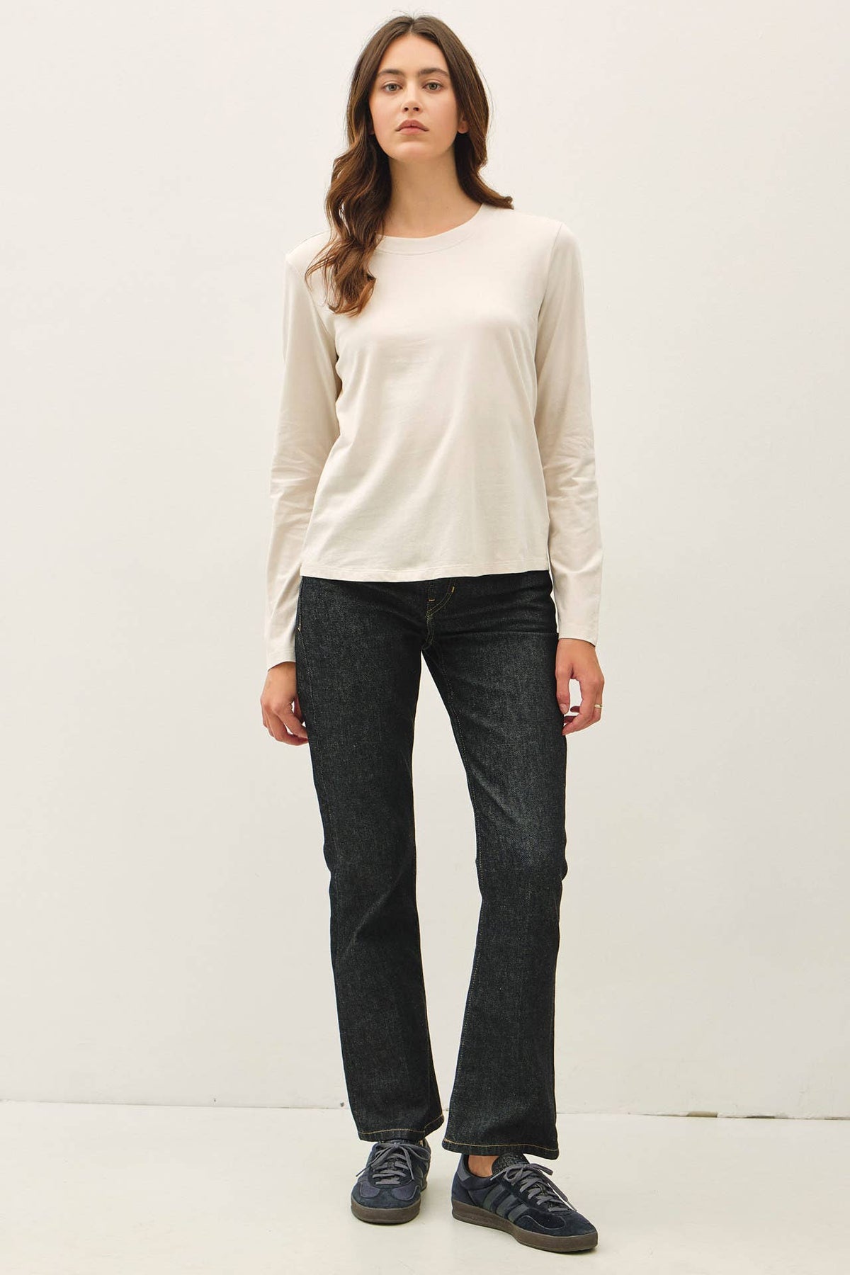 Garment Washed Long Sleeve Tee