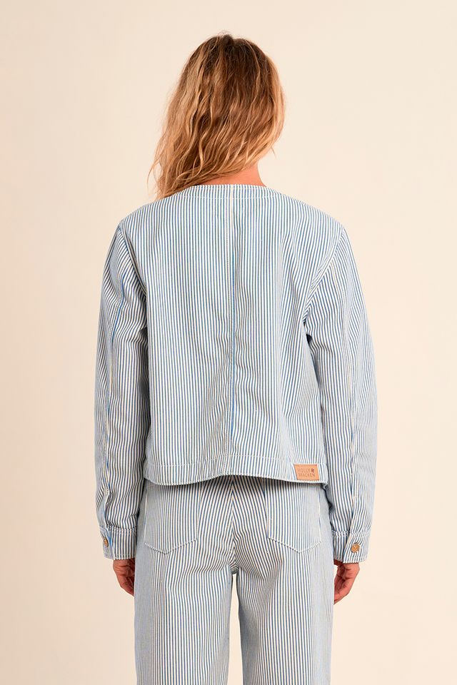 Pinstripe Woven Jacket