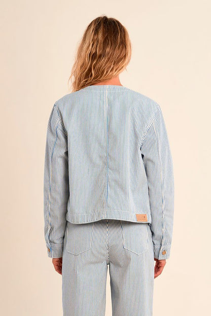 Pinstripe Woven Jacket