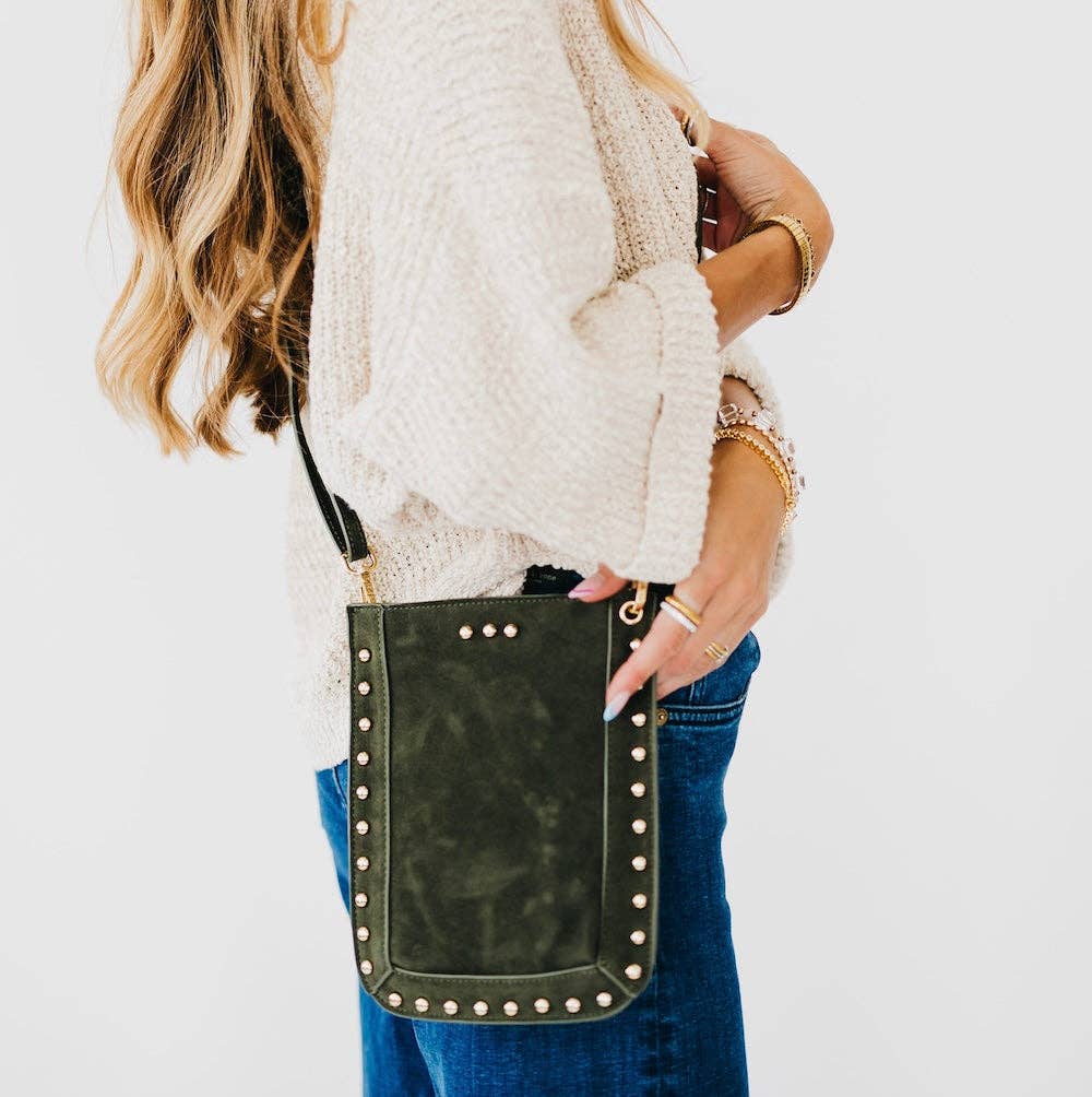 Shelby Suede Phone Bag