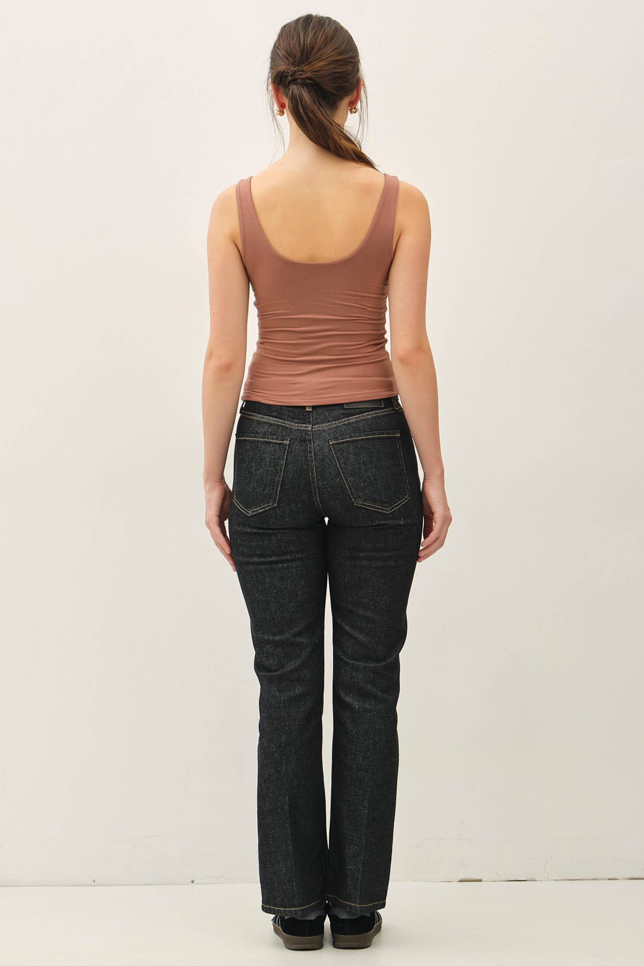 Double Lined Scoop Neck Tank