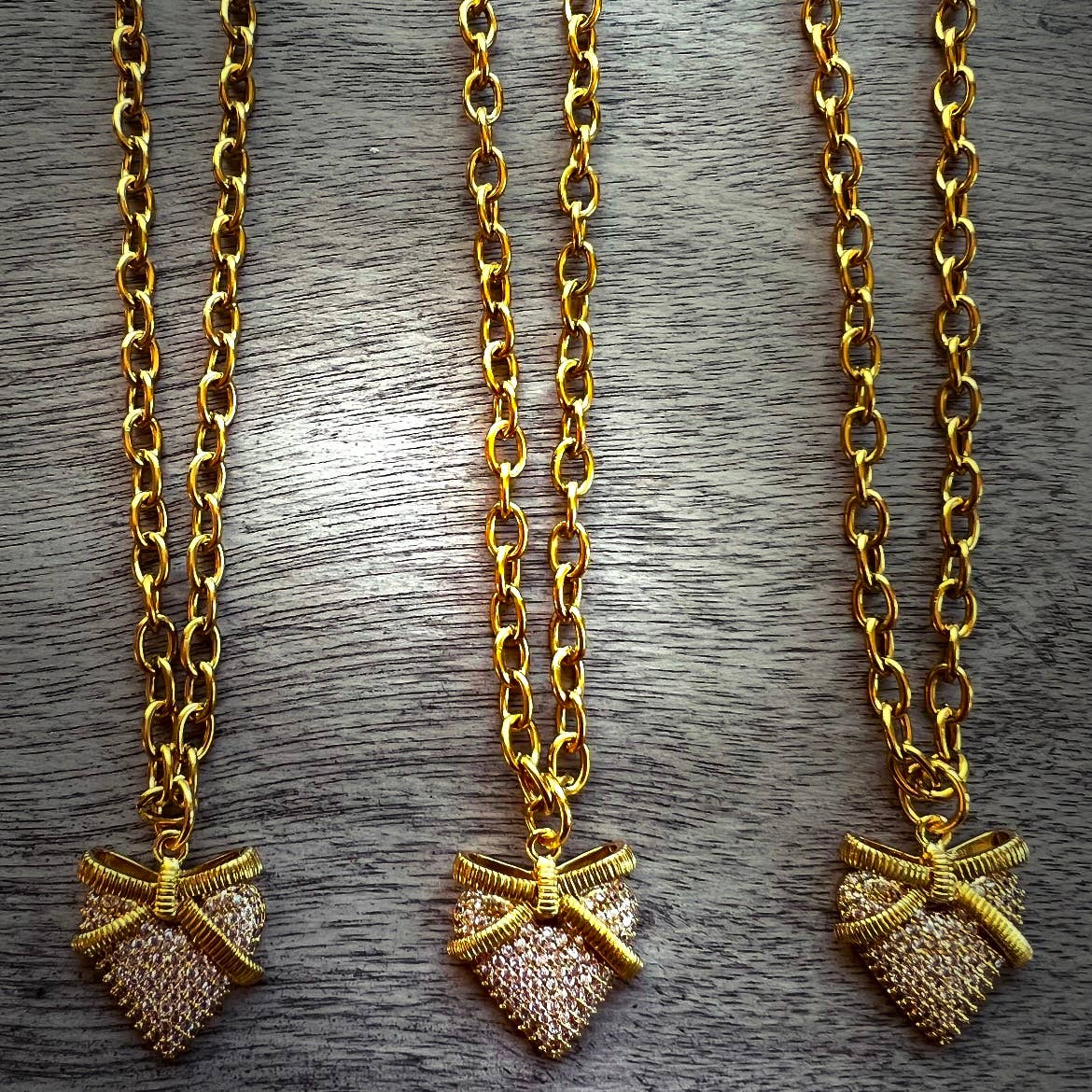 Three of Hearts Necklaces