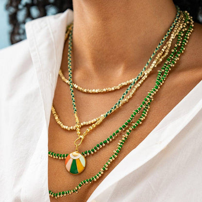 Erica Long Necklace Faceted