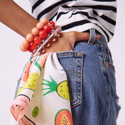 Cece Large Resin Bead Bracelet