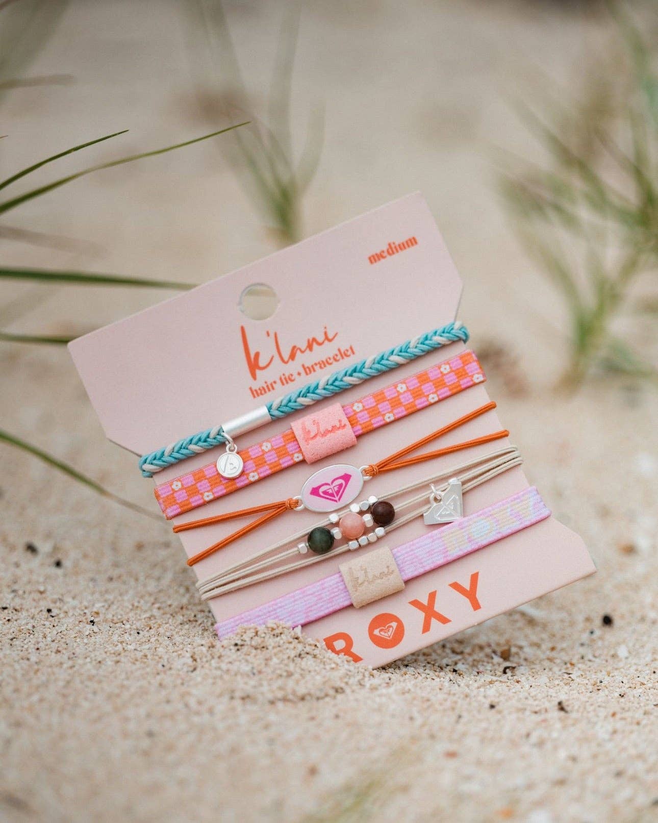 Pink Tropics Hair Tie Bracelets