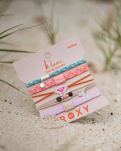 Pink Tropics Hair Tie Bracelets