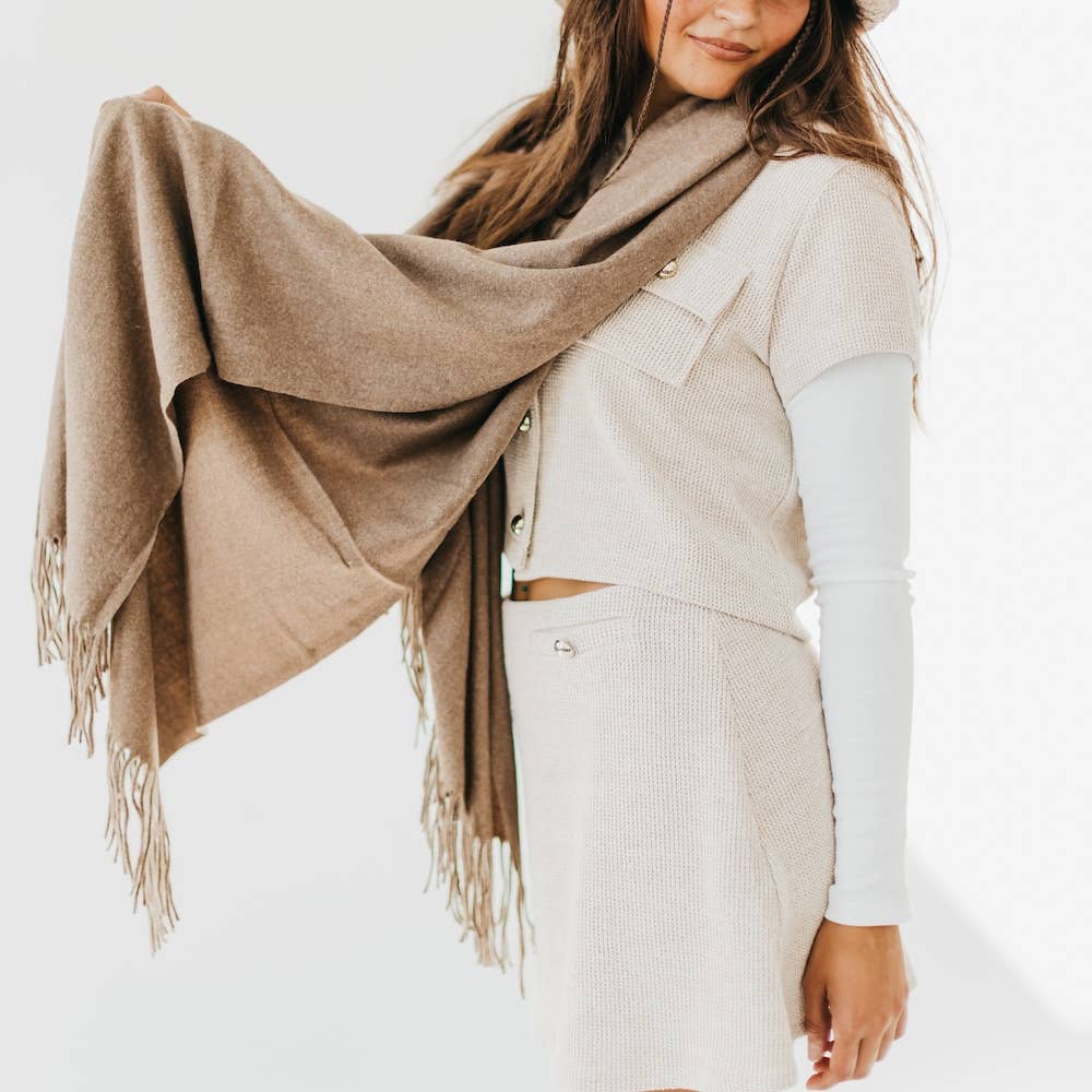 Cozy Cashmere Essential Soft Solid Scarf