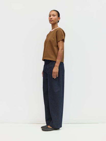 The Chloe Top | Contrast Neckband Tee
