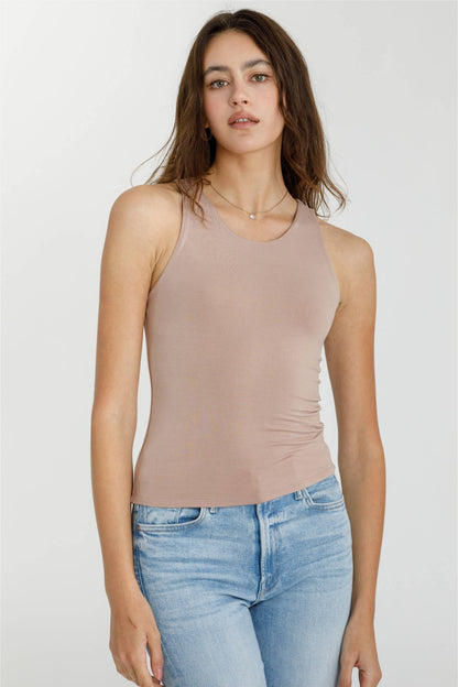Double Lined Round Neck Tank