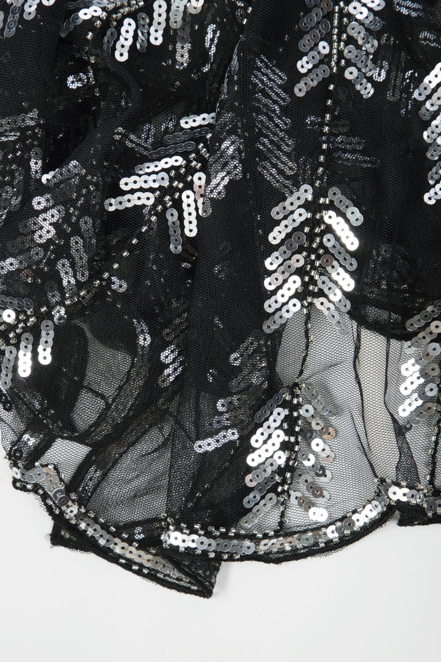 Mesh Sequin Capelet