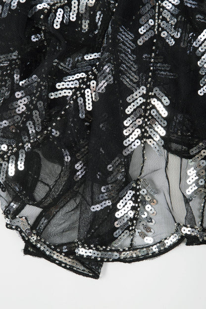 Mesh Sequin Capelet