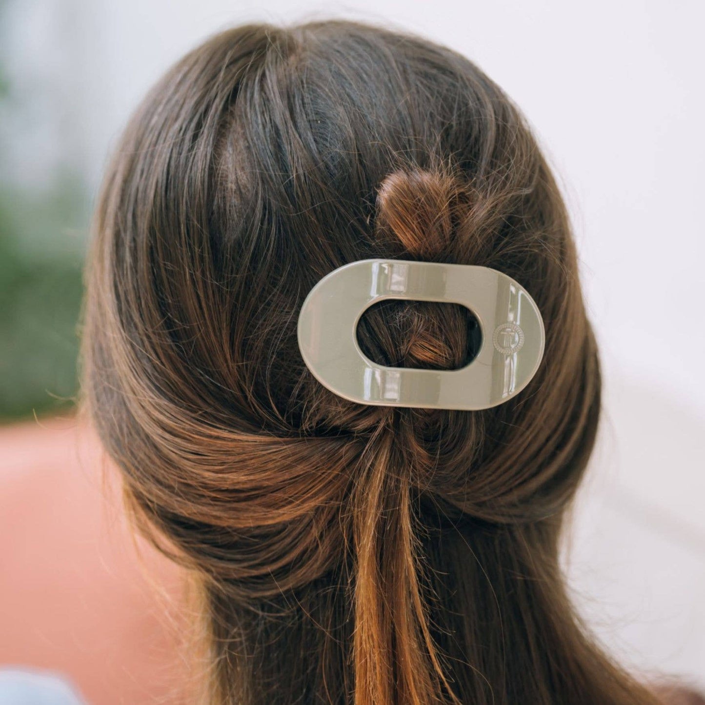 Flat Round Hair Clip - Small