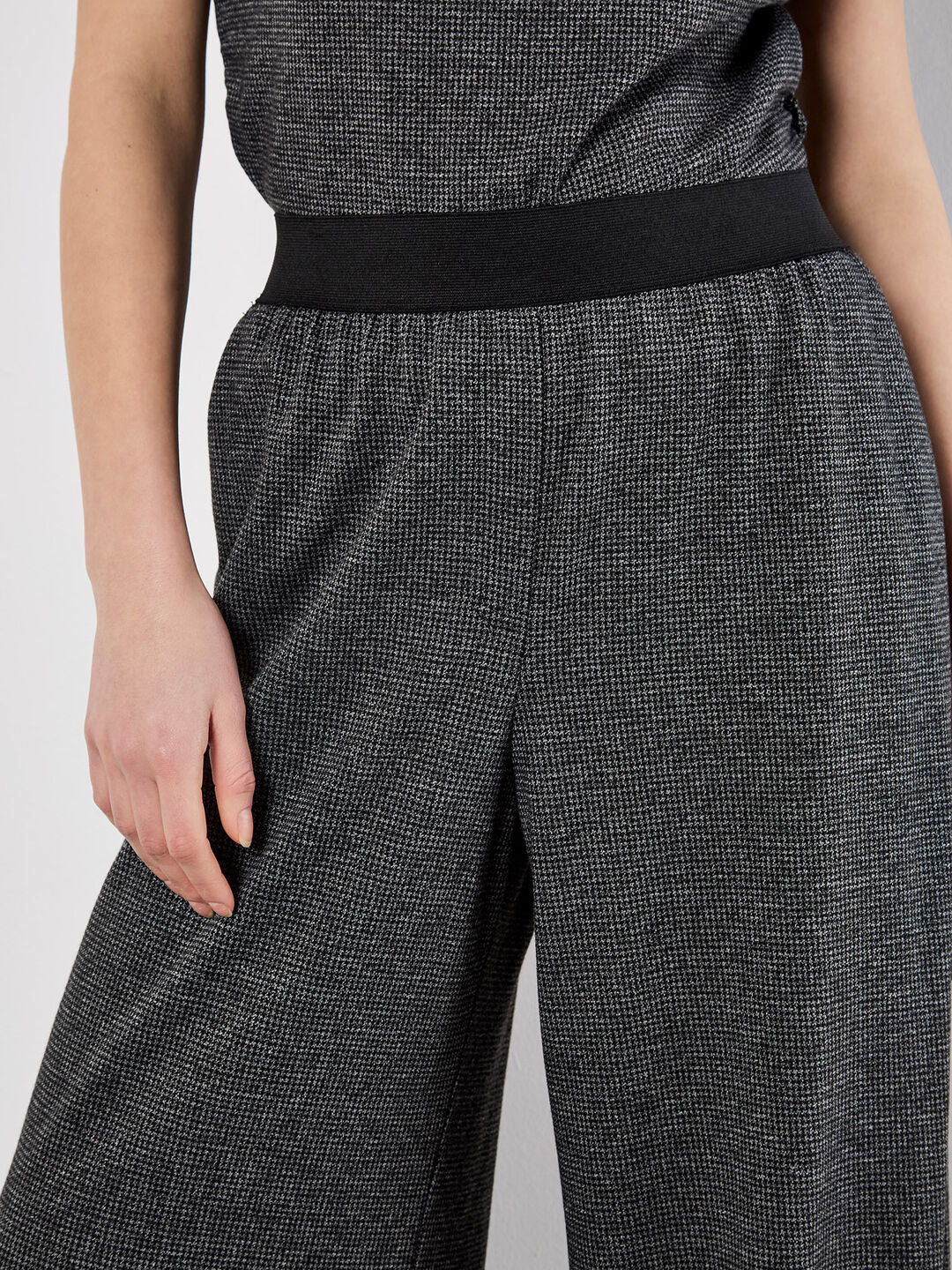 Dogtooth Print Lounge Pants